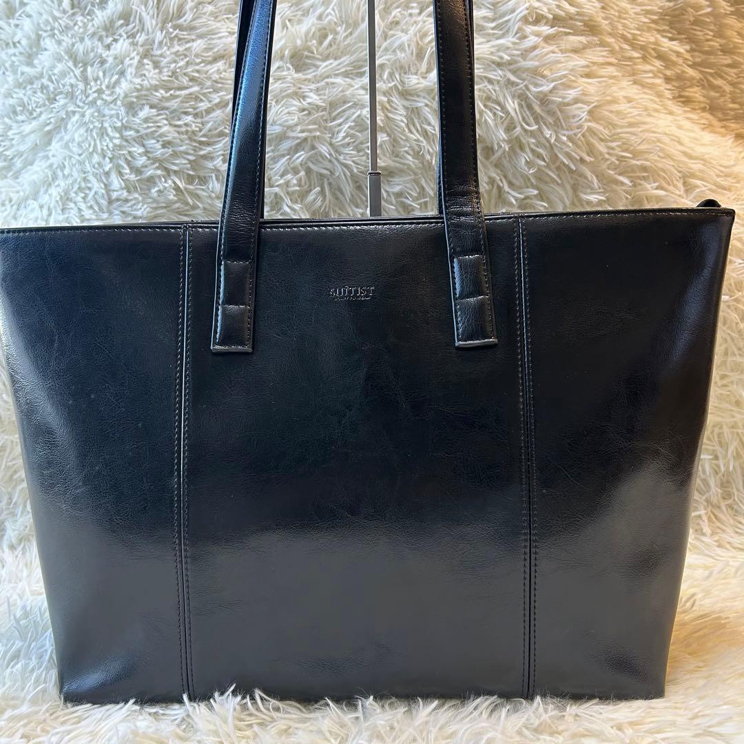 新品未使用　スーティスト レザートートビジネスバッグ A4タカキュー黒