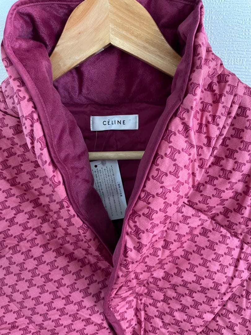 新品　未使用 タグ付　CELINE セリーヌ　マカダム柄　西川 ダウンベスト　L