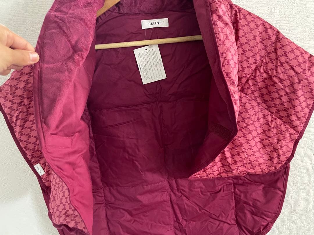 新品　未使用 タグ付　CELINE セリーヌ　マカダム柄　西川 ダウンベスト　L