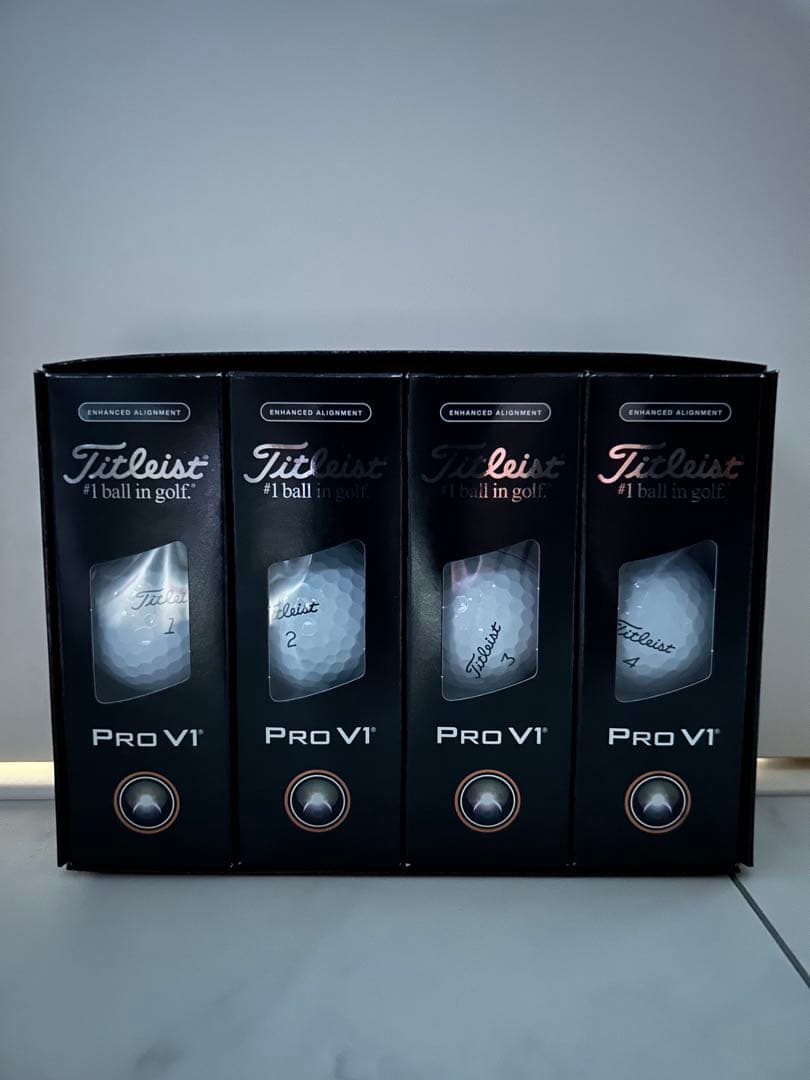 タイトリストプロV1AIM Enhancedボール 25年ローナンバー2ダース