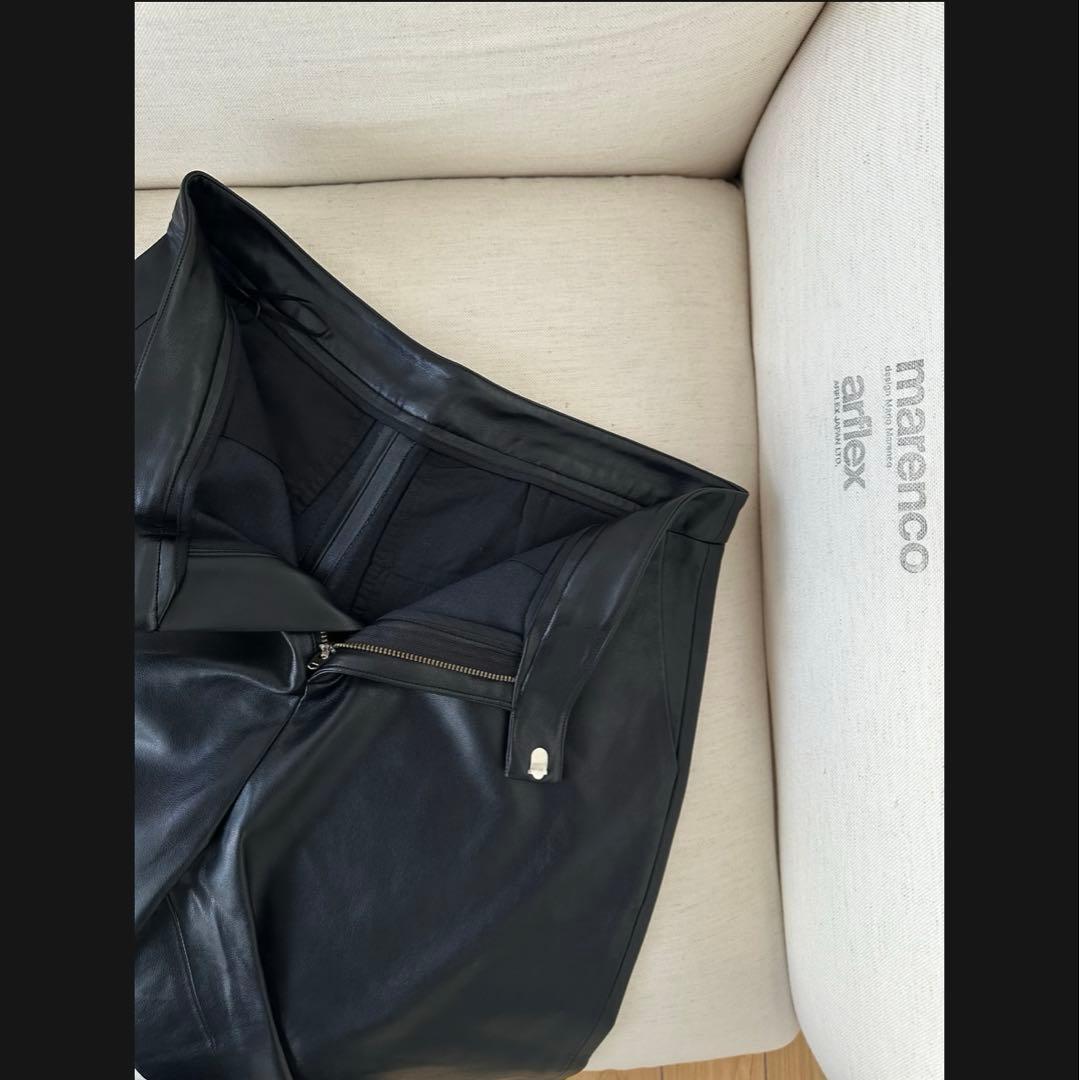 【新品未使用タグ付き】oksoonオクスンフェイクレザーハーフパンツ