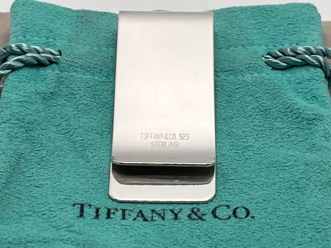 c182 美品　希少　ティファニー　マネークリップ　シルバー　925
