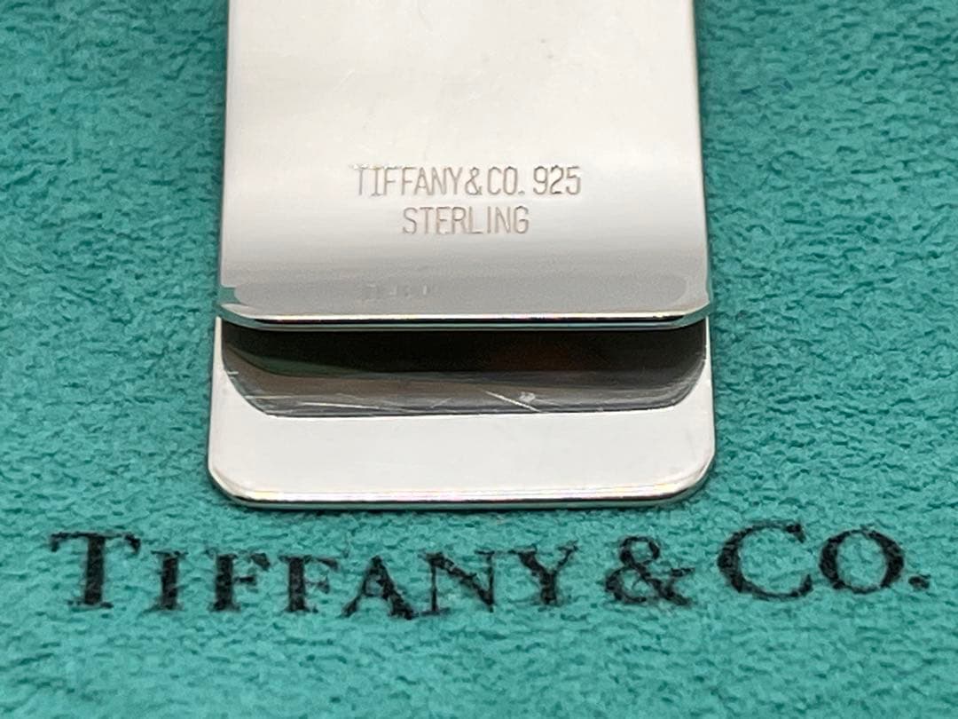 c182 美品　希少　ティファニー　マネークリップ　シルバー　925