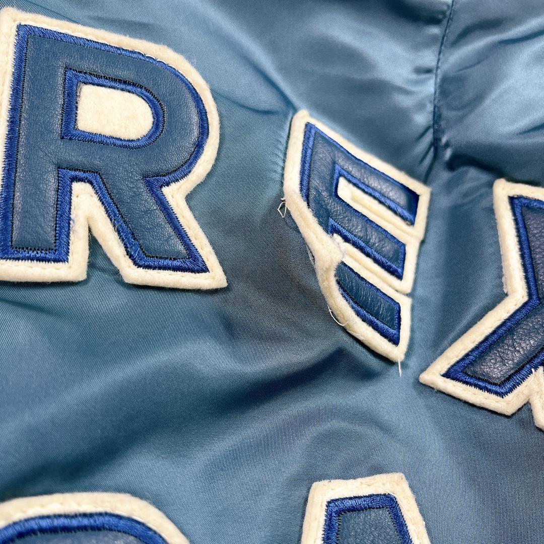 AVIREX MA-1 フライトジャケット バックロゴ L USA製 ブルー