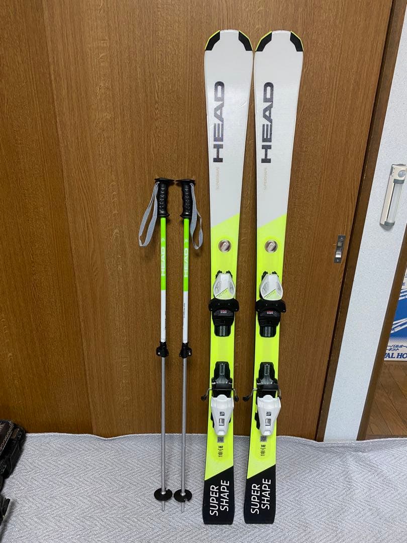 HEAD ジュニアスキー板　ストックセット　140cm ストックは長さ調整式