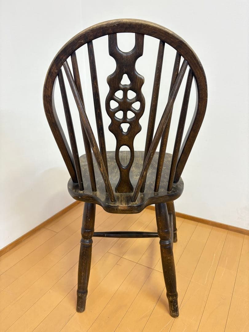 ホイールバック　ウィンザーチェア　アンティーク　英国