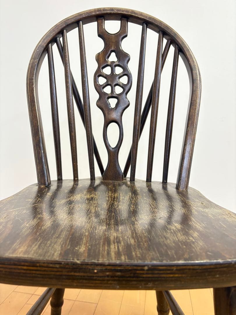 ホイールバック　ウィンザーチェア　アンティーク　英国