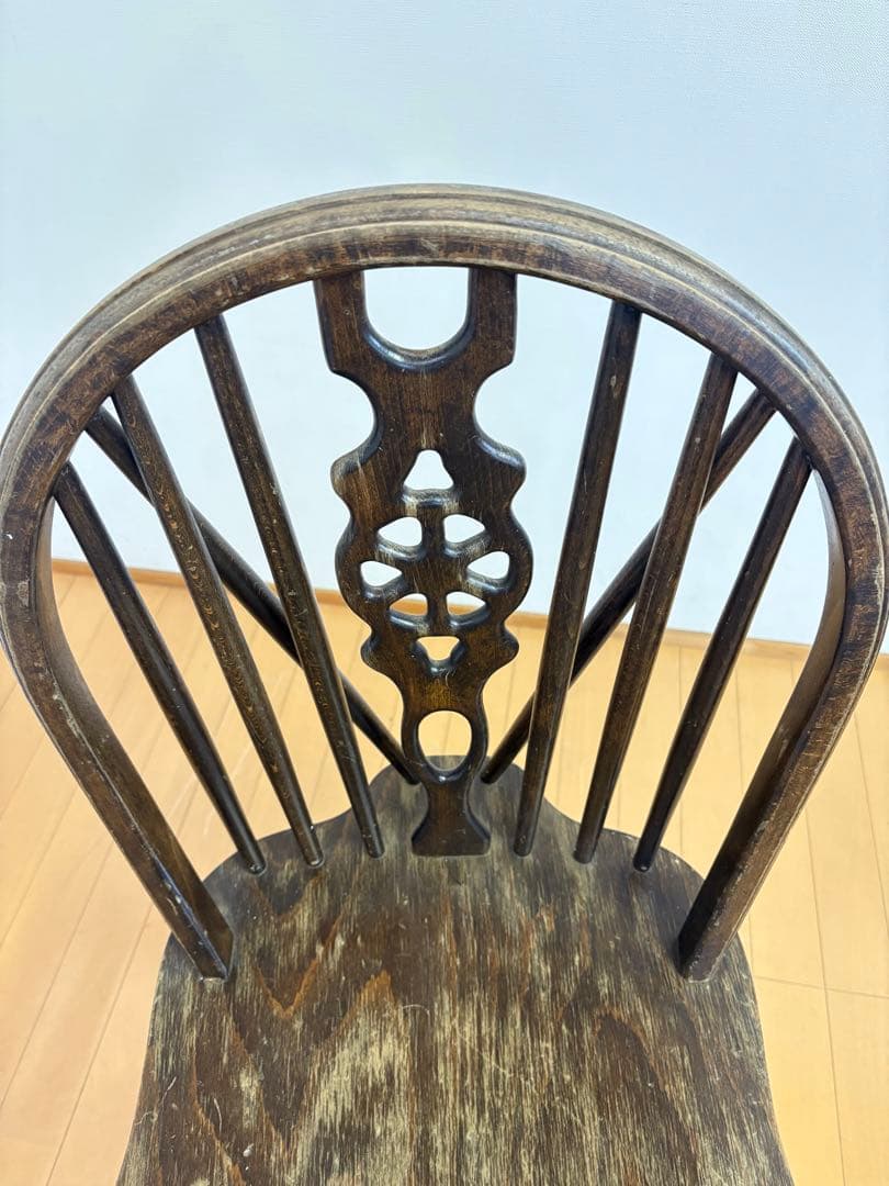 ホイールバック　ウィンザーチェア　アンティーク　英国
