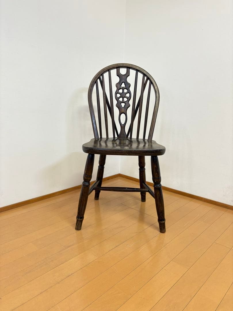ホイールバック　ウィンザーチェア　アンティーク　英国