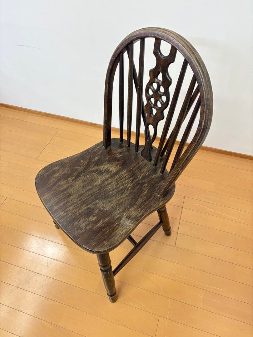 ホイールバック　ウィンザーチェア　アンティーク　英国