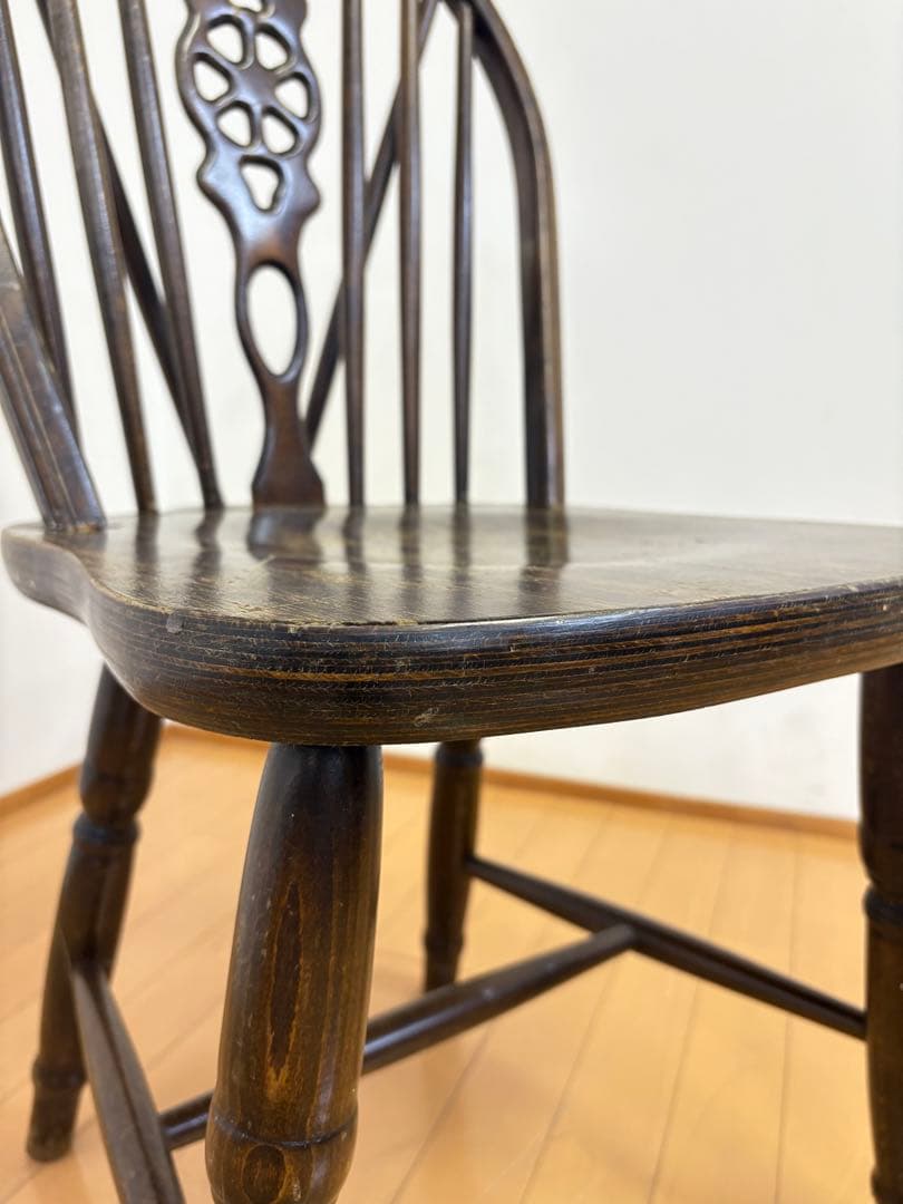 ホイールバック　ウィンザーチェア　アンティーク　英国