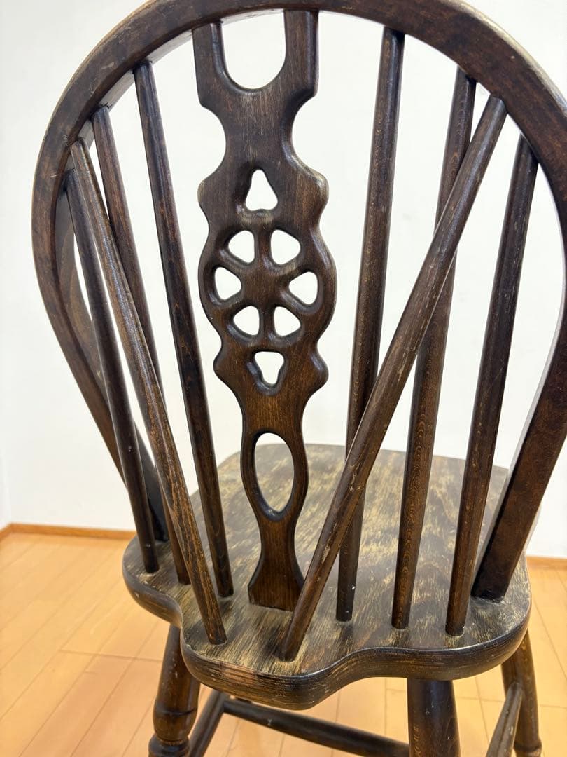 ホイールバック　ウィンザーチェア　アンティーク　英国