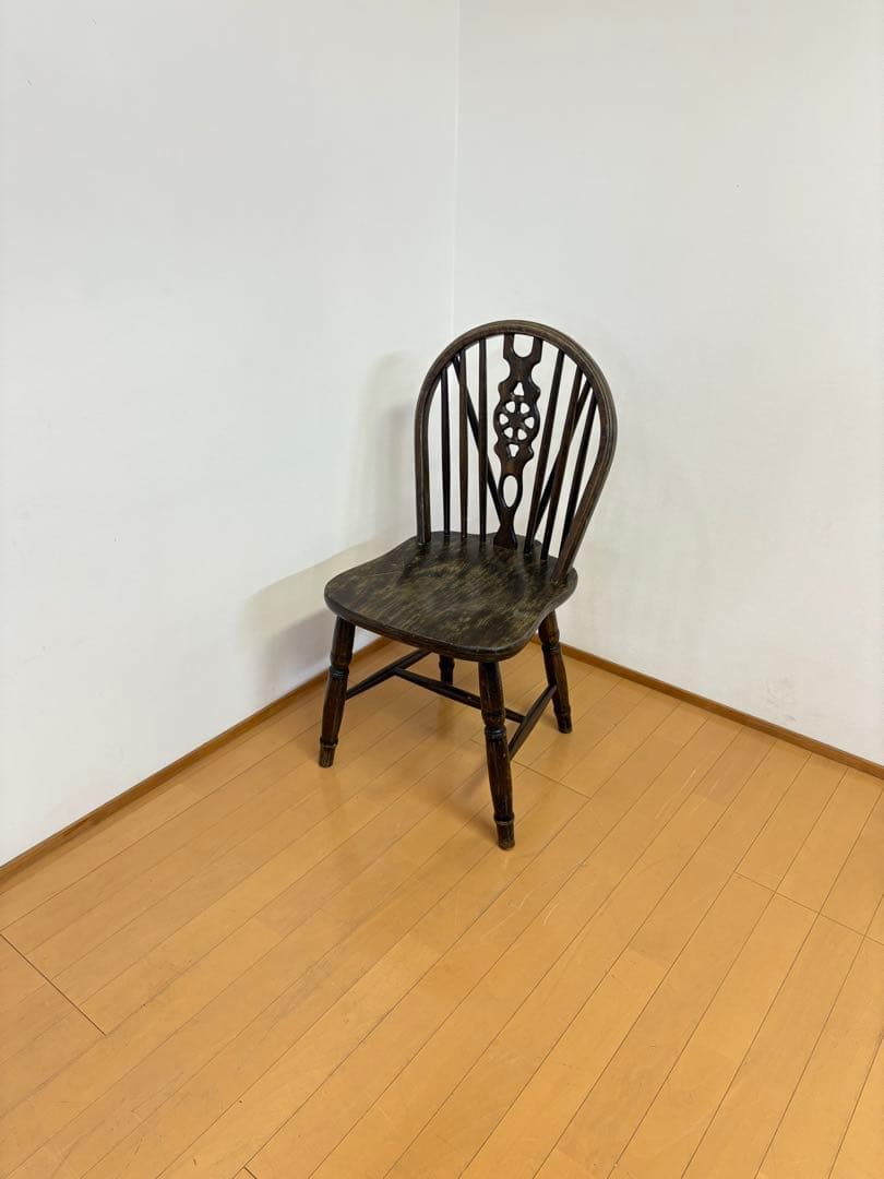 ホイールバック　ウィンザーチェア　アンティーク　英国