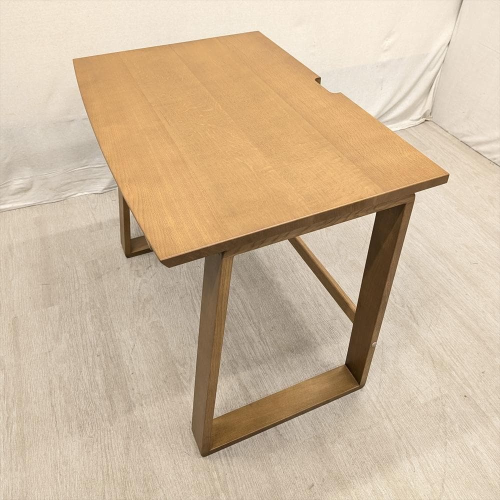 展示品　北海道 旭川　楢 ナラ材　学習デスク　デスク　PCデスク　パソコンデスク