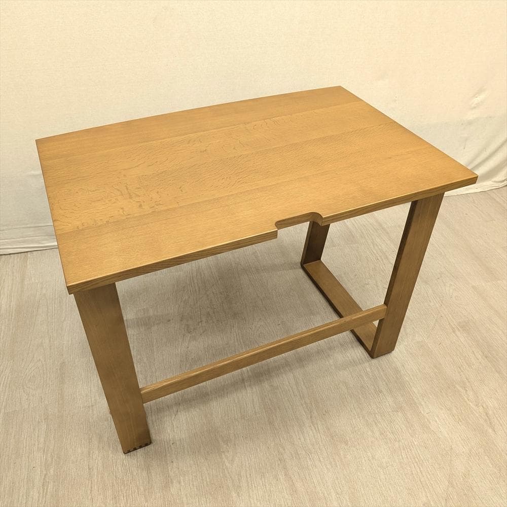 展示品　北海道 旭川　楢 ナラ材　学習デスク　デスク　PCデスク　パソコンデスク
