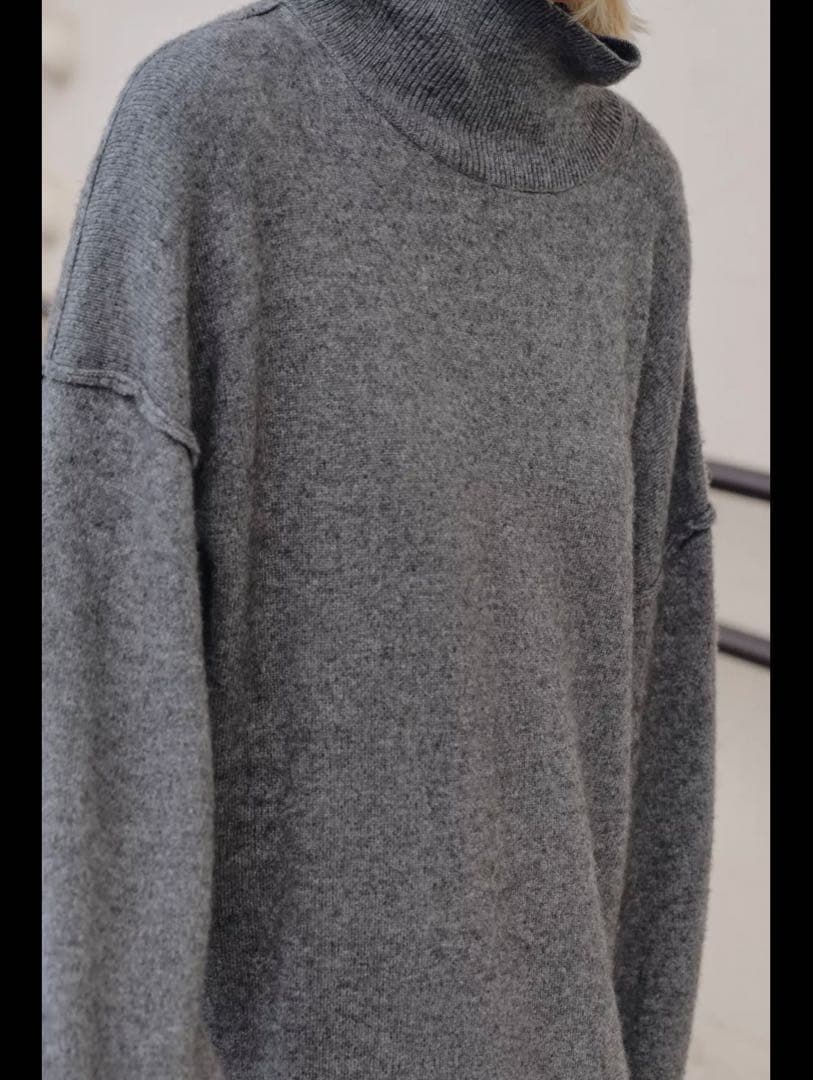 新品ZARA♡コンビポプリンニットセーター