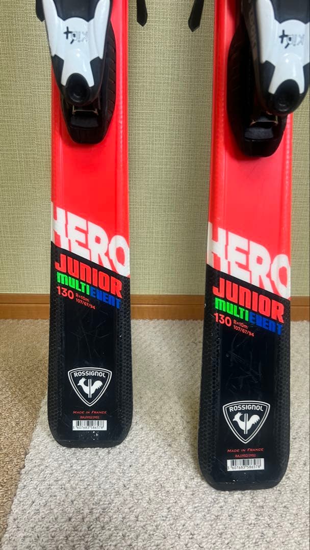 ROSSIGNOL HERO アルペンスキー バインディング付き