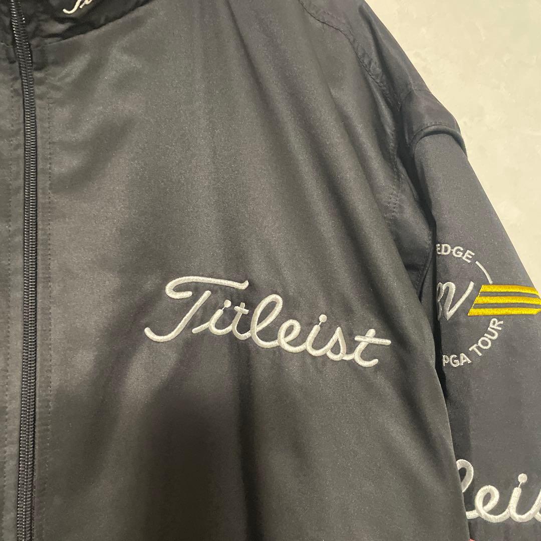 スコッティキャメロン　ブルゾン　ブラック　刺繍　レア　タイトリスト　ゴルフ