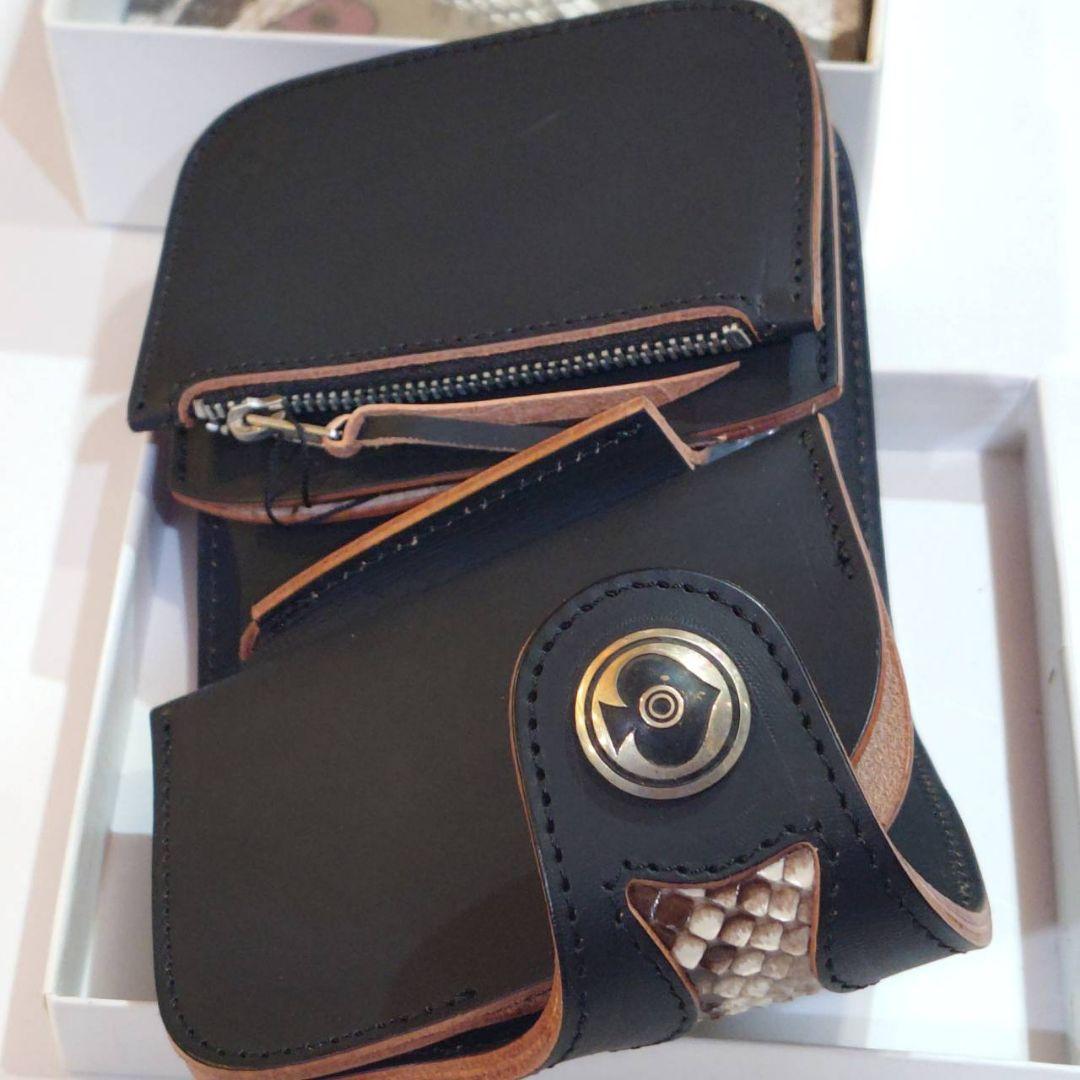 レッドムーン RED MOON パイソン ニシキヘビ 財布 ウォレット 【BK】