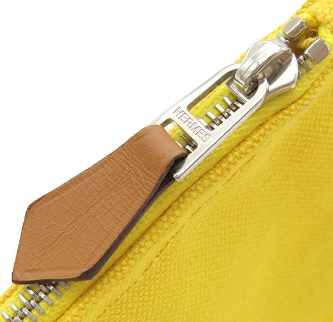 新品 エルメス HERMES ヨッティングポーチPM イエロー