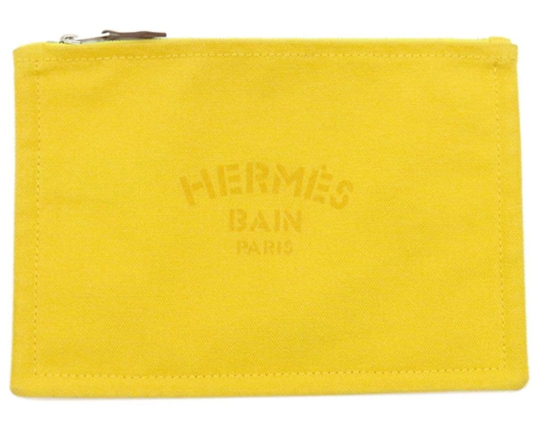 新品 エルメス HERMES ヨッティングポーチPM イエロー