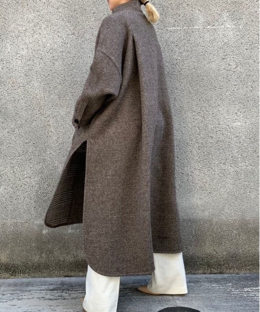 CASA FLINE ハイネックポンチョコート