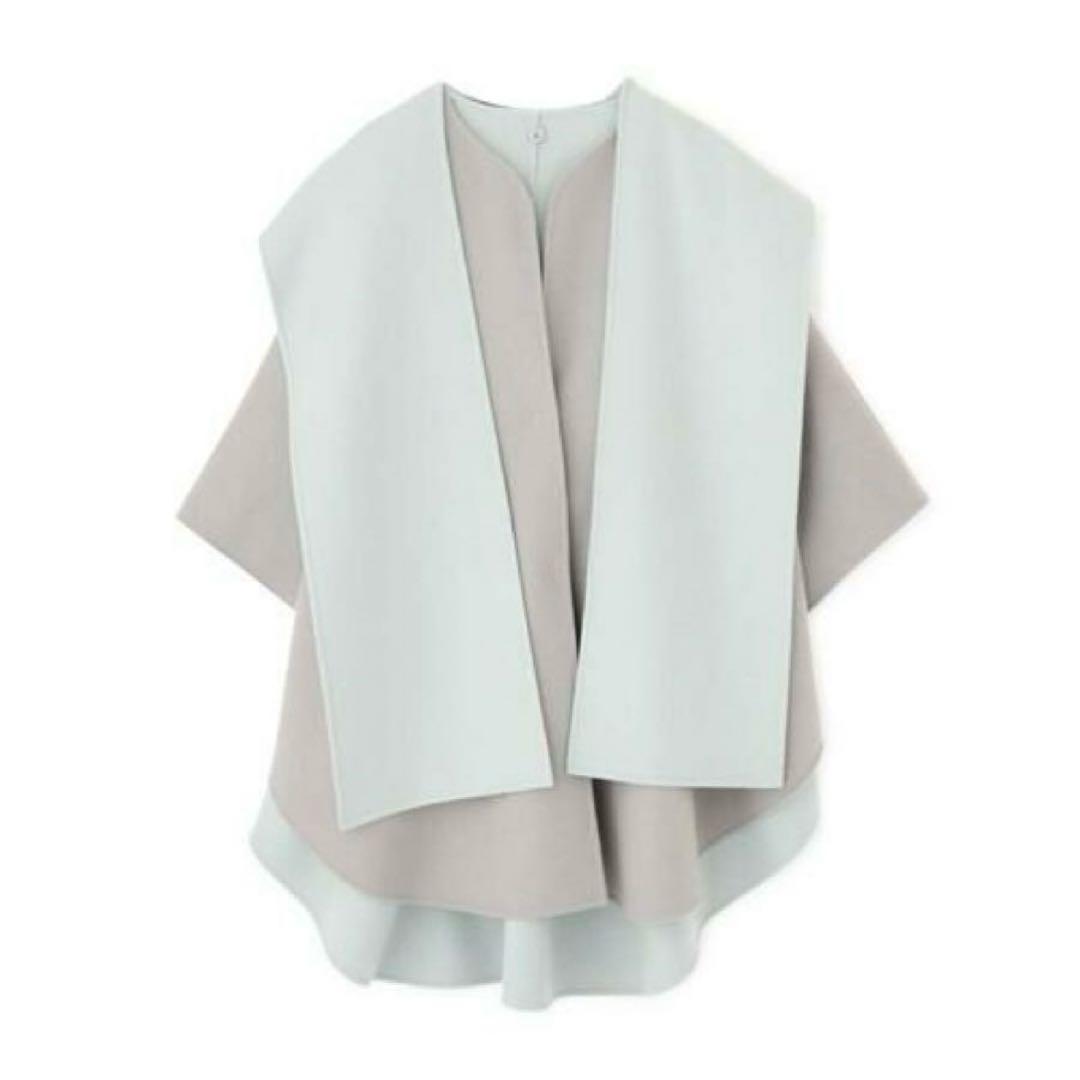 ADORE アドーア⭐️ ツートンリバーフードコート　ポンチョコート