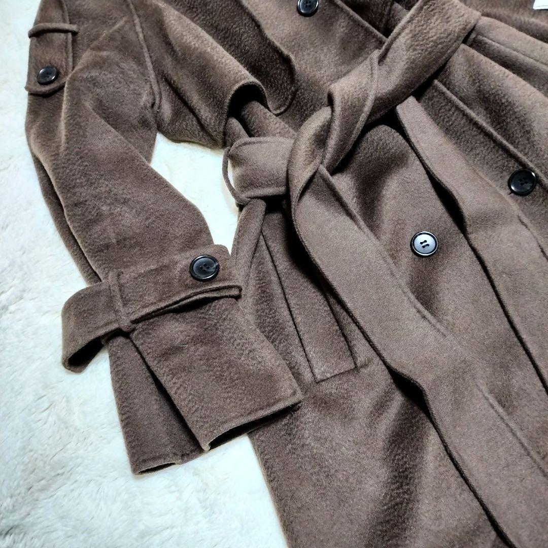 【極美品】SNIDEL ウロコカシミヤスタンドカラーロングコート 2022