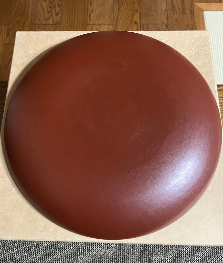 作家もの　赤木明登さん　平皿７寸　赤