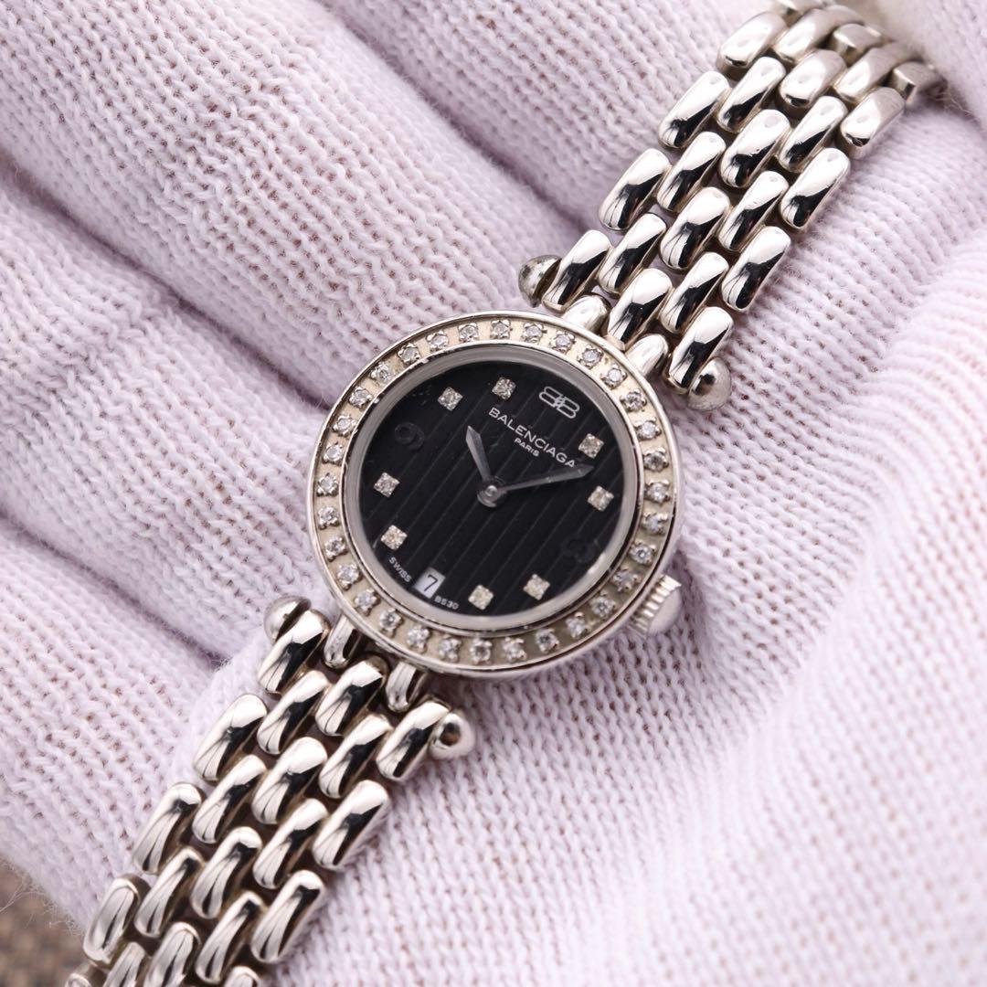 正規品【新品電池】BALENCIAGA 0023/ダイヤベゼル 動作品 人気