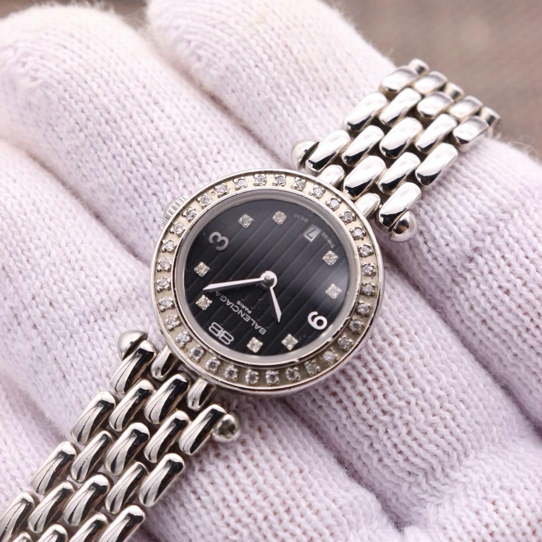 正規品【新品電池】BALENCIAGA 0023/ダイヤベゼル 動作品 人気