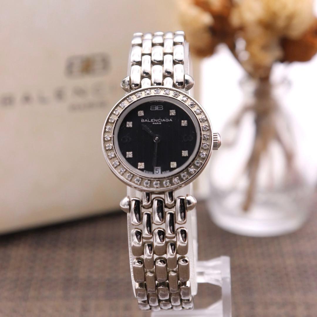 正規品【新品電池】BALENCIAGA 0023/ダイヤベゼル 動作品 人気