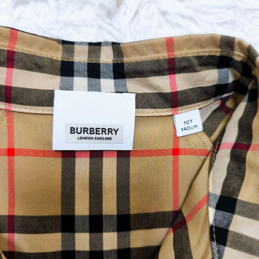 【極美品】BURBERRY バーバリー ノバチェック シャツワンピース 現行