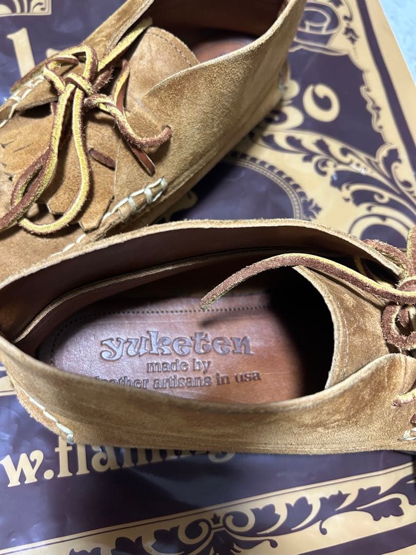 yuketen スエード モカシン USA製