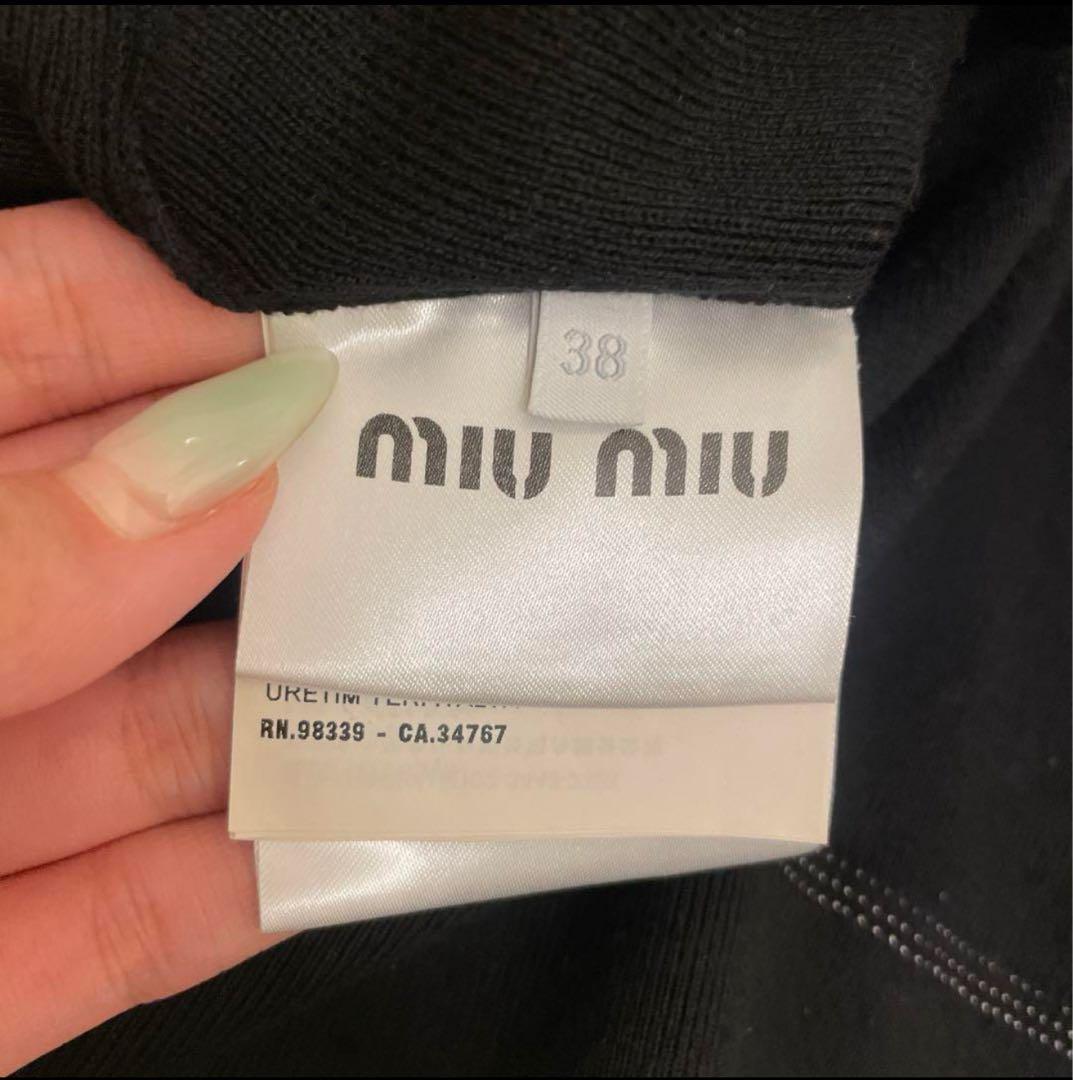 MIU MIU ブラック タンクトップ 38