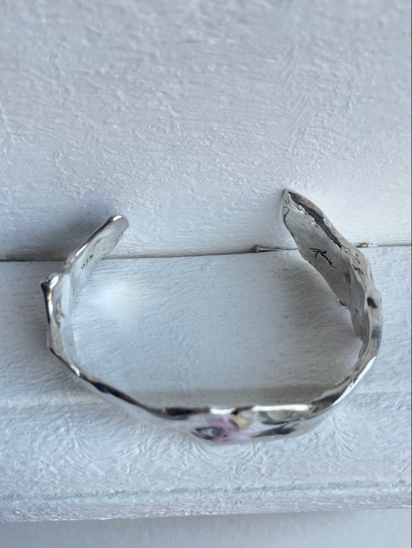 プリュイ PLUIE フローディア カフ ブレスレット バングル シルバー