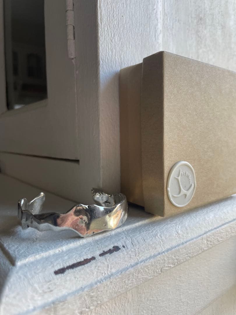 プリュイ PLUIE フローディア カフ ブレスレット バングル シルバー