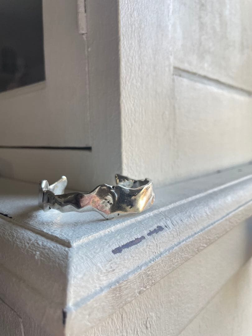 プリュイ PLUIE フローディア カフ ブレスレット バングル シルバー