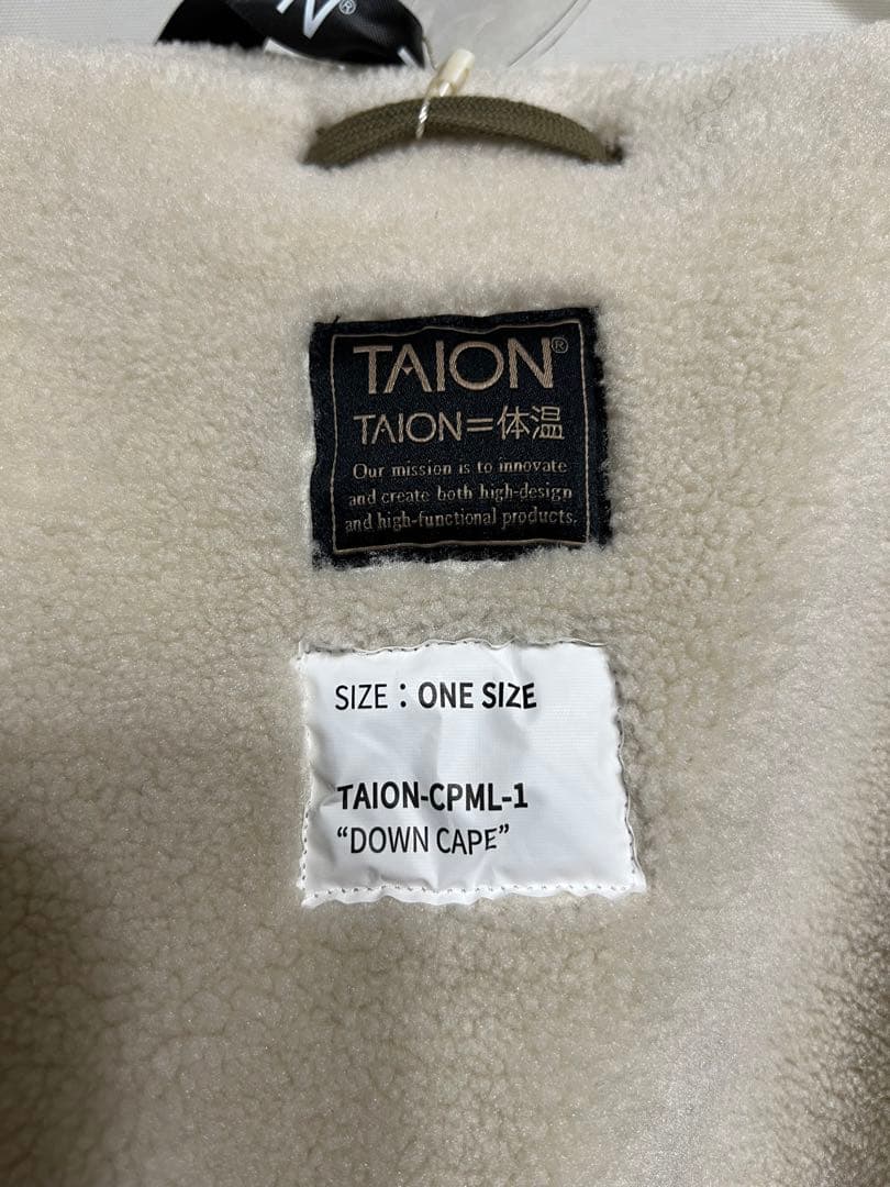 ✨新品未使用✨TAION タイオン ケープダウン ポンチョ キルティング