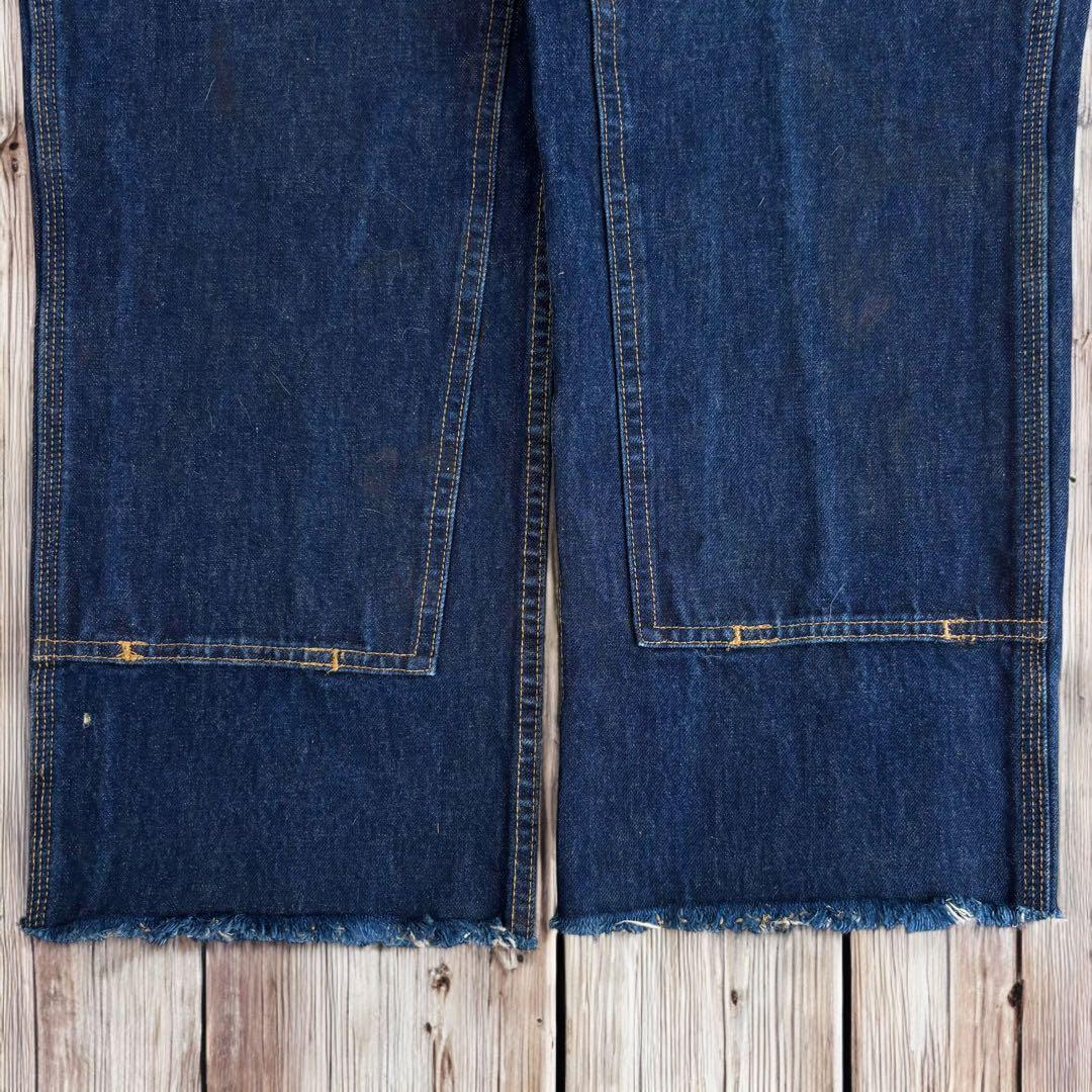 08M156◯ Carhartt 濃紺 デニム Wニー ペインターパンツ W34