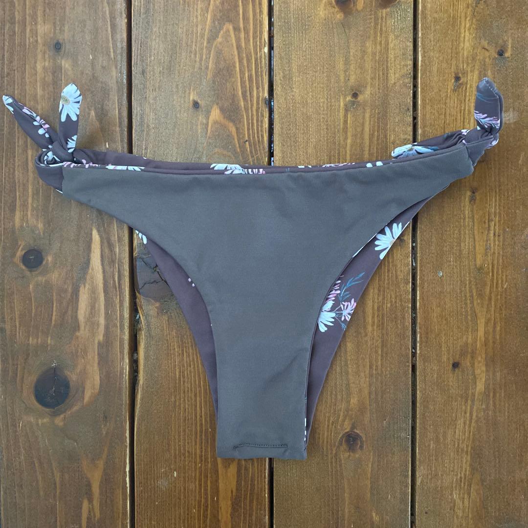 新品未使用✨アリシアスタン　水着　ボトム　デイジー柄　ブラウン　S size