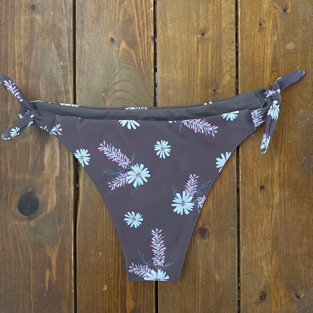 新品未使用✨アリシアスタン　水着　ボトム　デイジー柄　ブラウン　S size