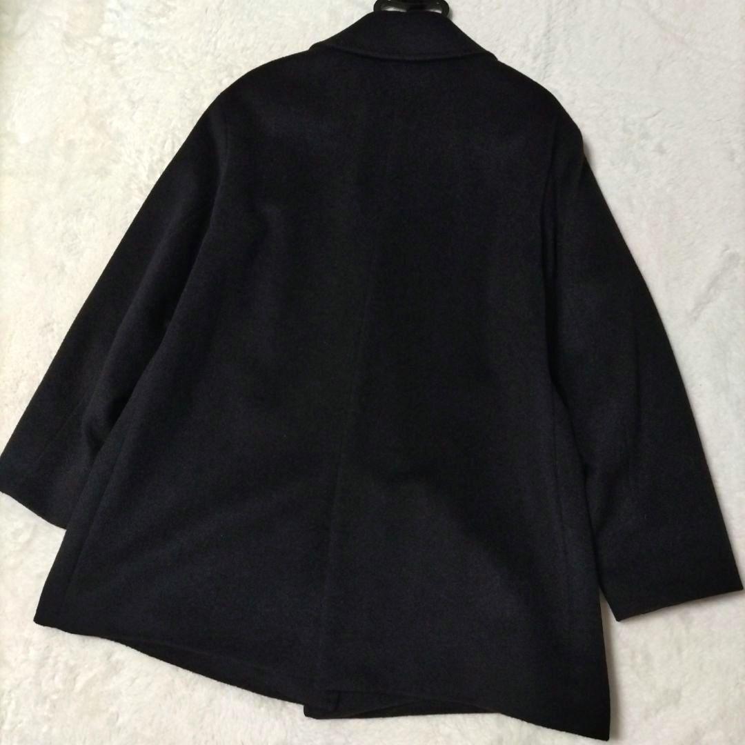 【美品】23区 ウール アンゴラ ビーバーチェスターコート 38 ブラック