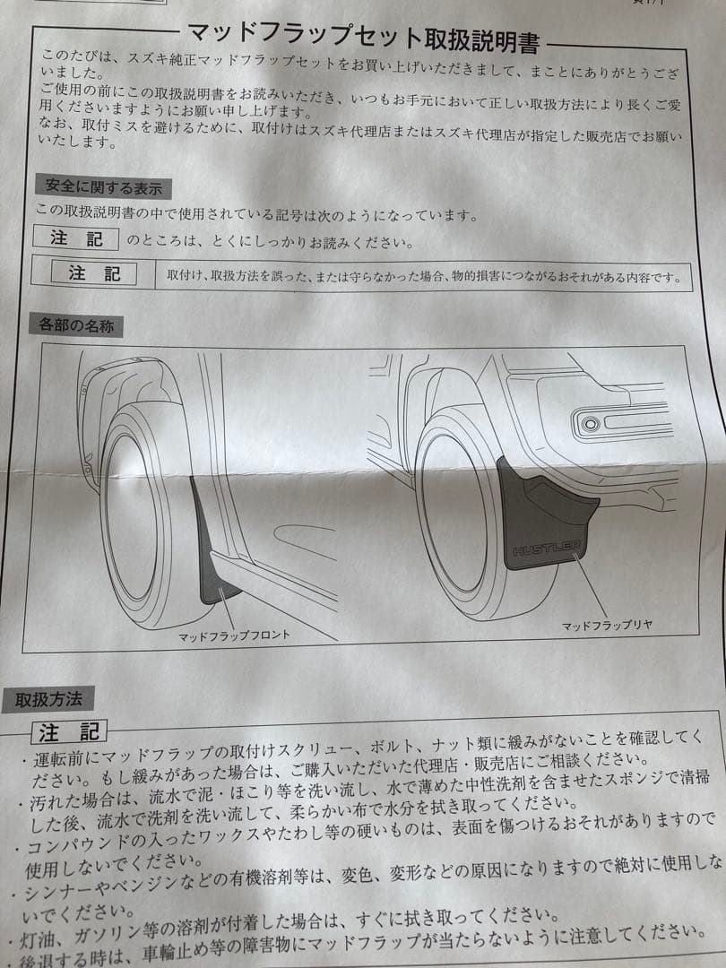 ハスラーマットフラップセット