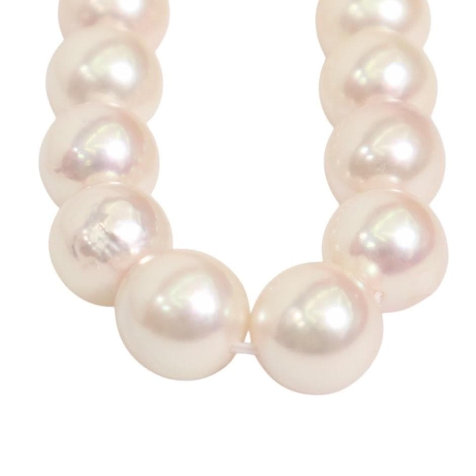 【鑑別書付き】　あこや真珠　ネックレス ラウンド 8～8.5mm SILVER