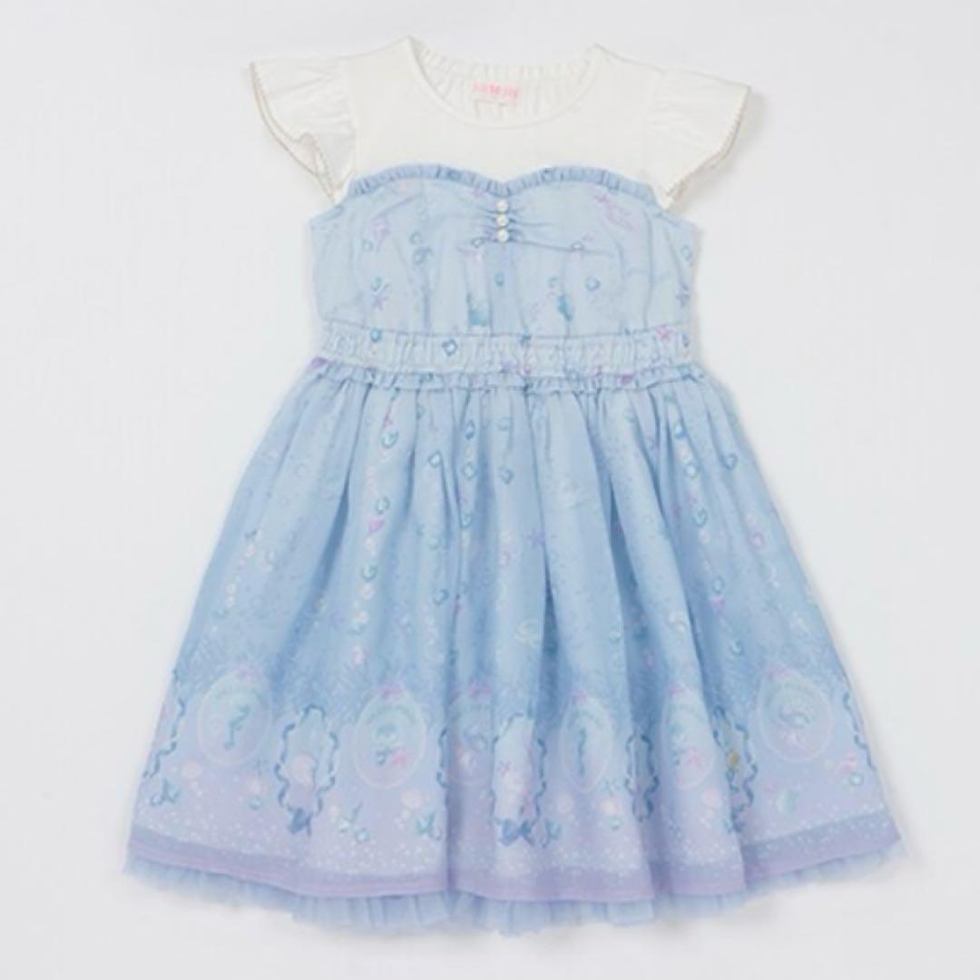 メゾピアノ シェル柄ワンピース　130