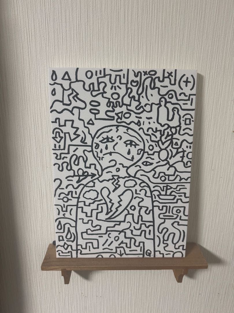 抽象画 ハンドメイド