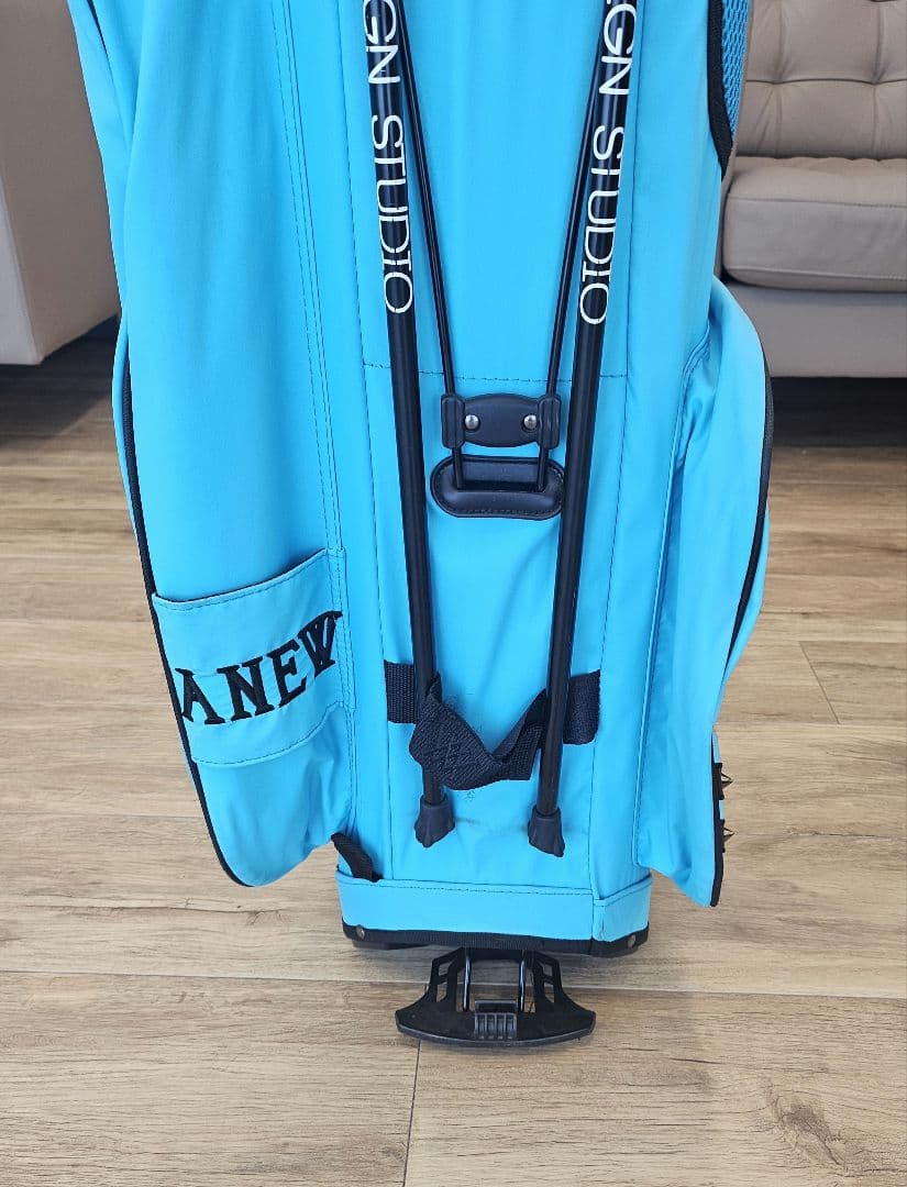 ANEWゴルフ スタンドキャディバッグブルー