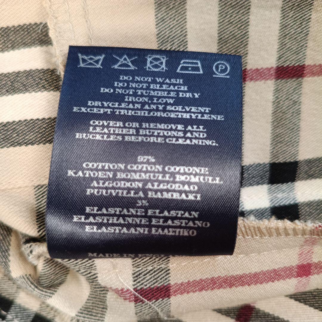 美品✨バーバリーロンドン　クロップドチェックデニムジャケット　UK8　レディース