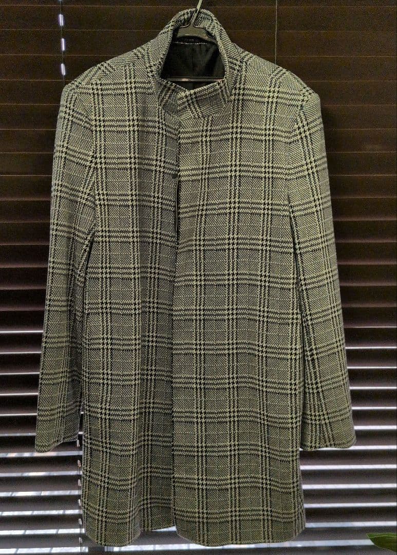 新品タグ付き！ ZARA MAN チェック柄 チェスターコート